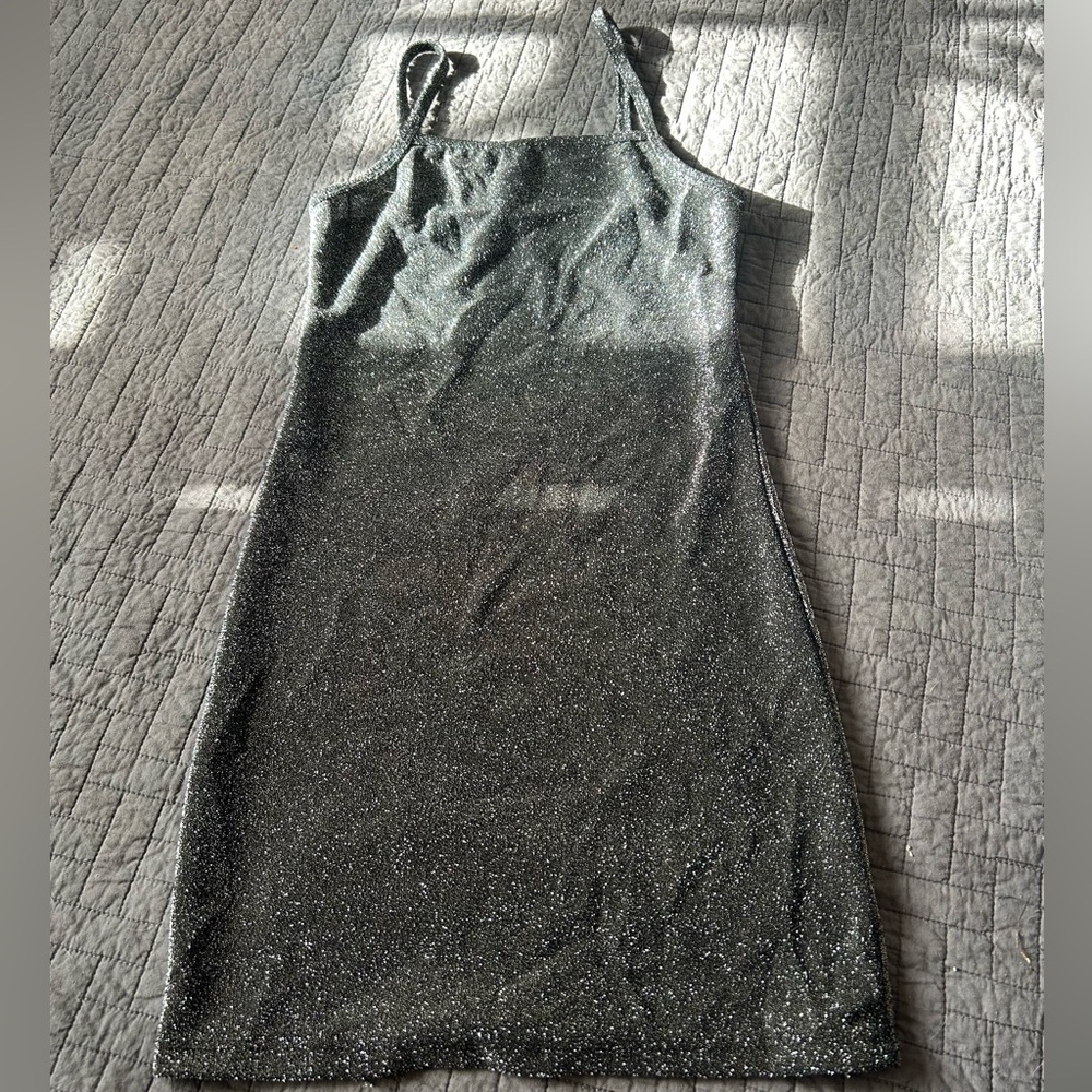 new year’s eve silver sparkle dress